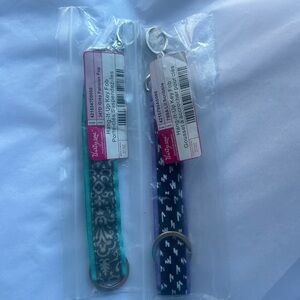 Thirty One hang it up key fobs set of 2 in  lil scribble and grey parisian pop